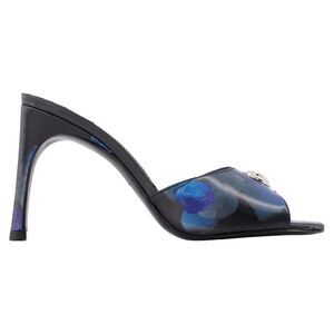 Holographic Logo Mules - Coperni - Blue/Black - Vegan Leather